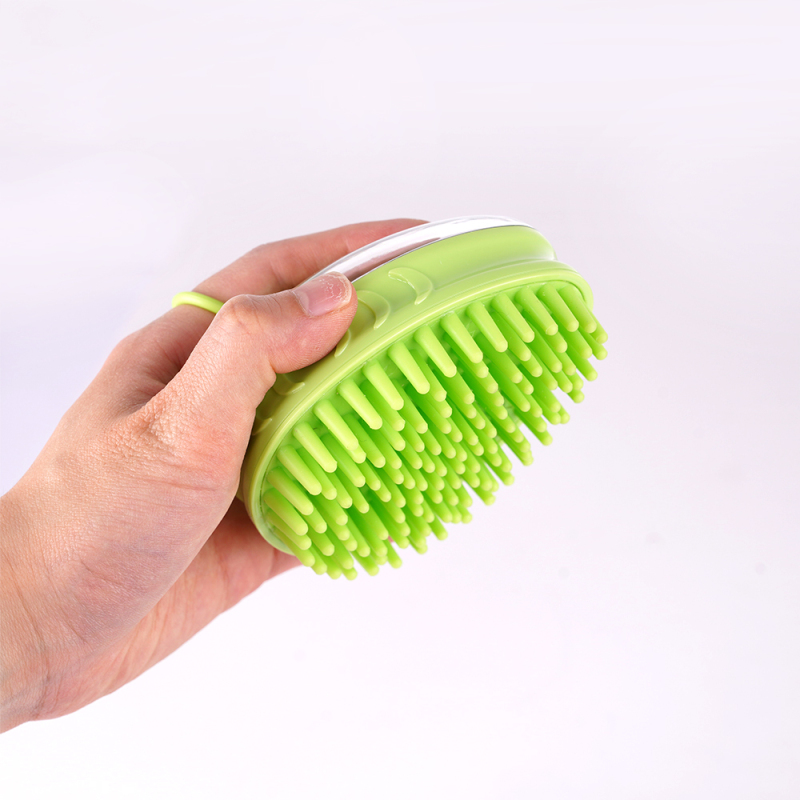 Manufacturer wholesale blue green grooming tool cat pet dog bath brush