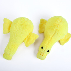 wholesale manufacturer plush stuffed squeaky dog yellow duck toys