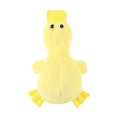 wholesale manufacturer plush stuffed squeaky dog yellow duck toys