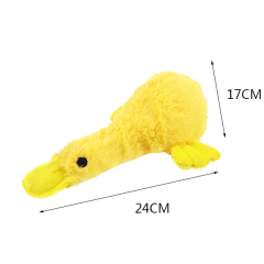 wholesale manufacturer plush stuffed squeaky dog yellow duck toys