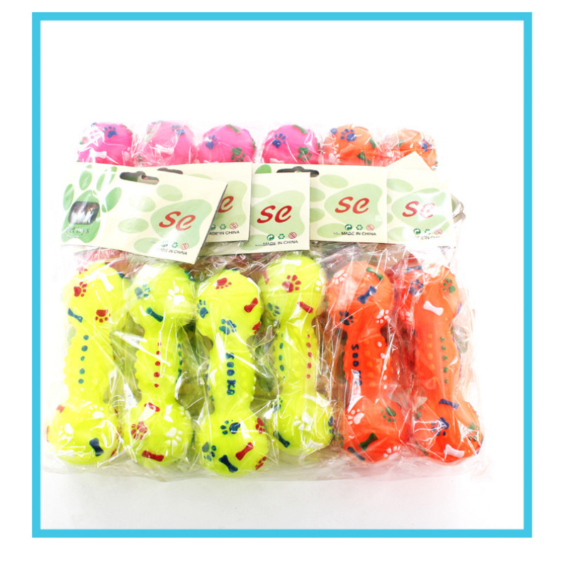 Manufacturer wholesale squeaky mix color dog vinyl toys