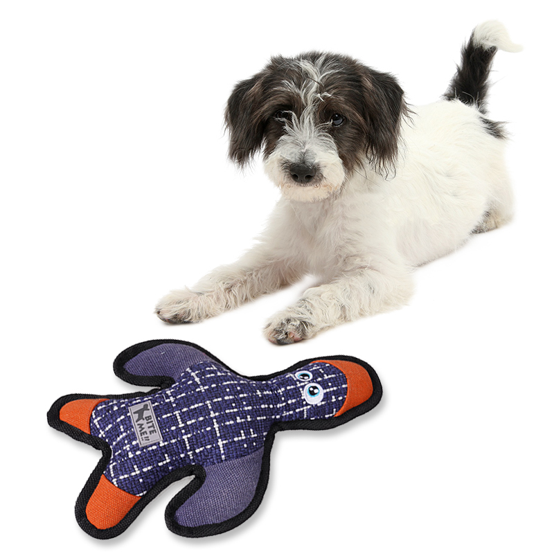 Manufacturer wholesale bite-resistence chew snake shape dog tuff toys
