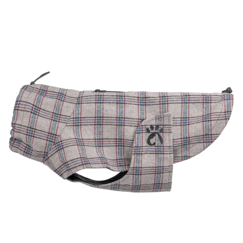 Wholesale Brown Grey Plaid Pet Dog Clothes Custom