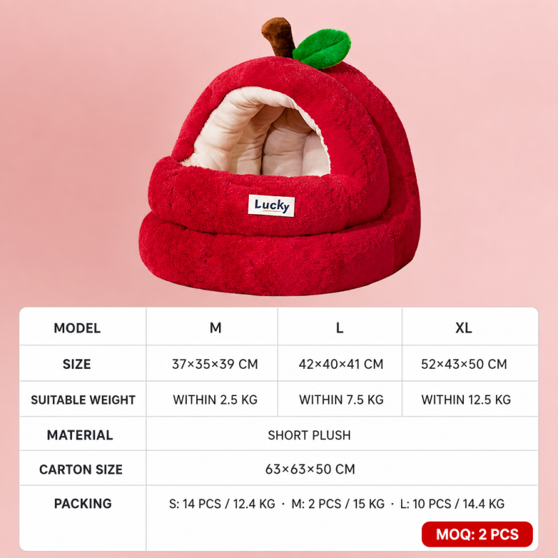 Wholesale Warm Christmas Soft Cat House Indoor