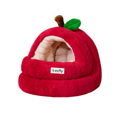 Wholesale Warm Christmas Soft Cat House Indoor