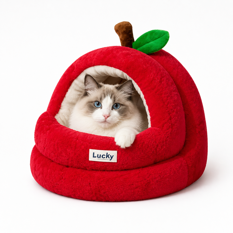 Wholesale Warm Christmas Soft Cat House Indoor
