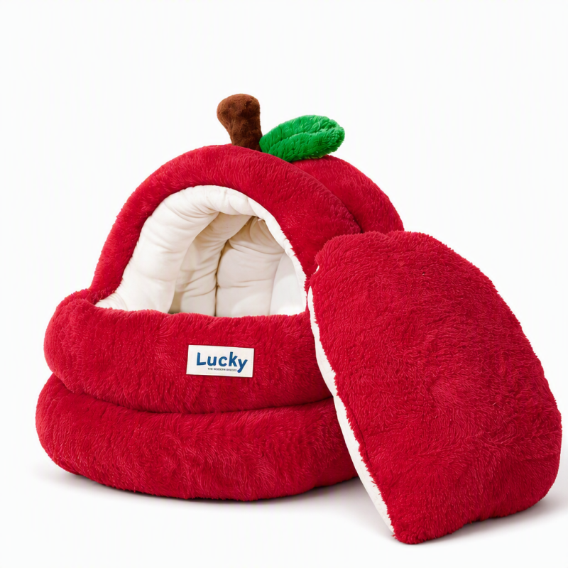 Wholesale Warm Christmas Soft Cat House Indoor