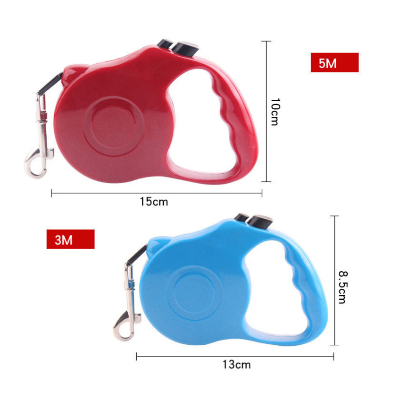 Manufacturer wholesale small large plastic nylon multi-colors dog automatic retractable leash