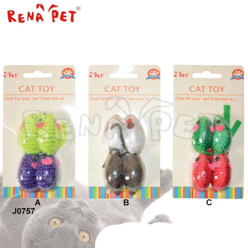 Promotional J0757 Hot selling high quality playful mouse shape cat toy pet toys