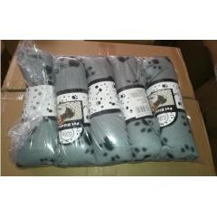 Manufacturer wholesale multi-colors paw print pet dog soft blanket