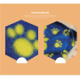 Manufacturer wholesale multi-colors paw print pet dog soft blanket