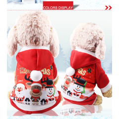 Manufacturer wholesale warm soft cute design dog christmas clothes
