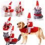 Manufacturer wholesale warm soft cute design dog christmas clothes