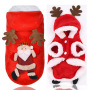 Manufacturer wholesale warm soft cute design dog christmas clothes