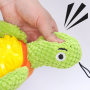 Manufacturer Wholesale Tortoise Design Pet Product Durable TPR Plush Dog Chew Toy