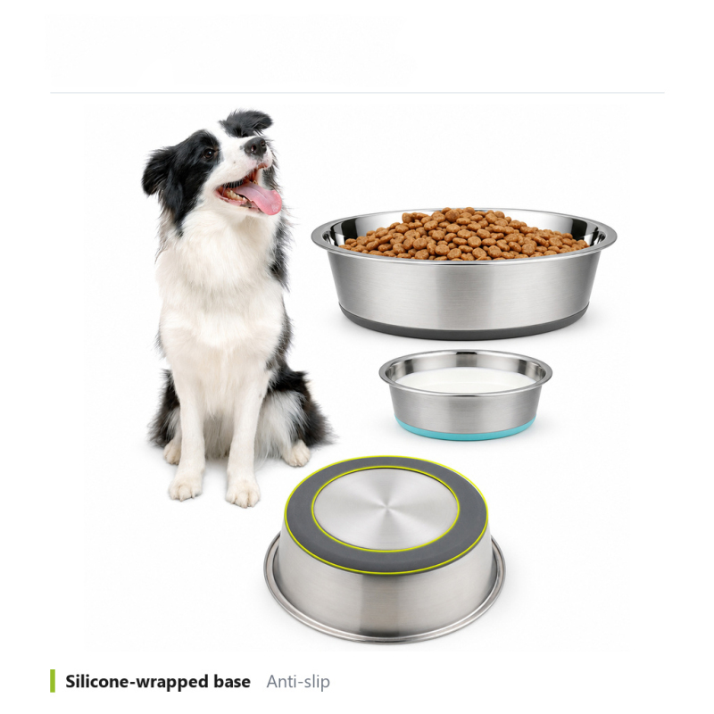 Wholesale Anti-slip Cat Dog Bowl Stainless Steel