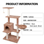 Manufacturer Wholesale Brown Sisal Short Plush Cat Trees Scratcher