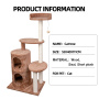 Manufacturer Wholesale Brown Sisal Short Plush Cat Trees Scratcher