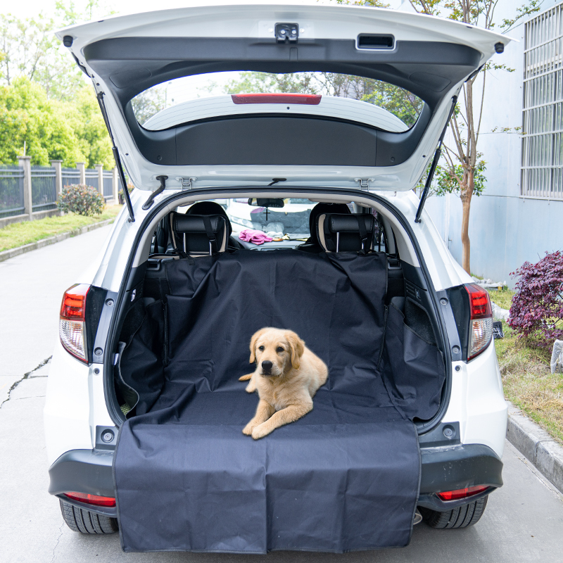Manufacturer wholesale oxford waterproof foldable cheap pet dog car trunk seat cover