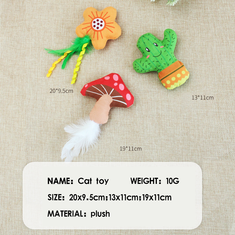 Manufacturer wholesale custom forest series interactive cat plush toy