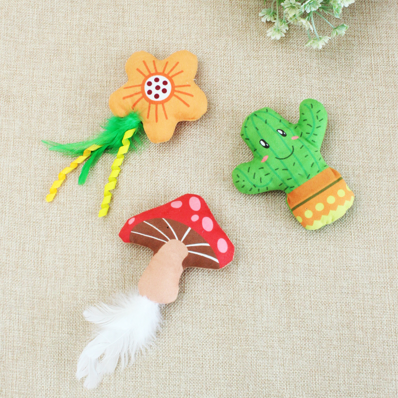 Manufacturer wholesale custom forest series interactive cat plush toy