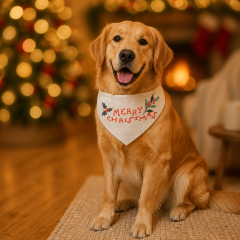 Wholesale Customized Christmas Dog Bandanas Bulk