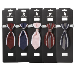 Manufacturer wholesale adjustable cotton pet dog bow tie collar