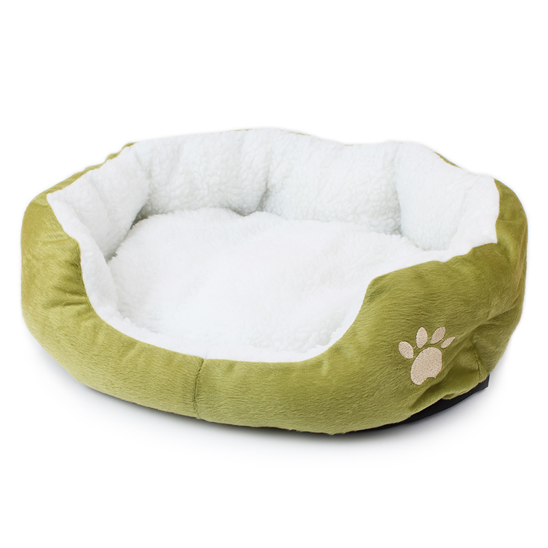 wholesale manufacturer round lambhair cat warm bed