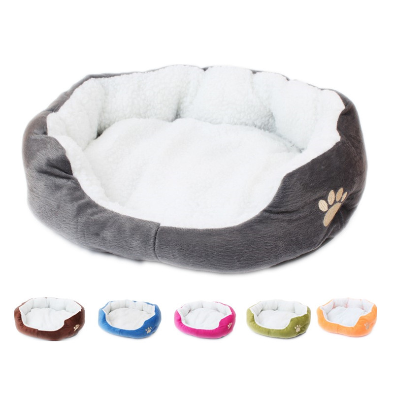 wholesale manufacturer round lambhair cat warm bed