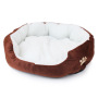 wholesale manufacturer round lambhair cat warm bed