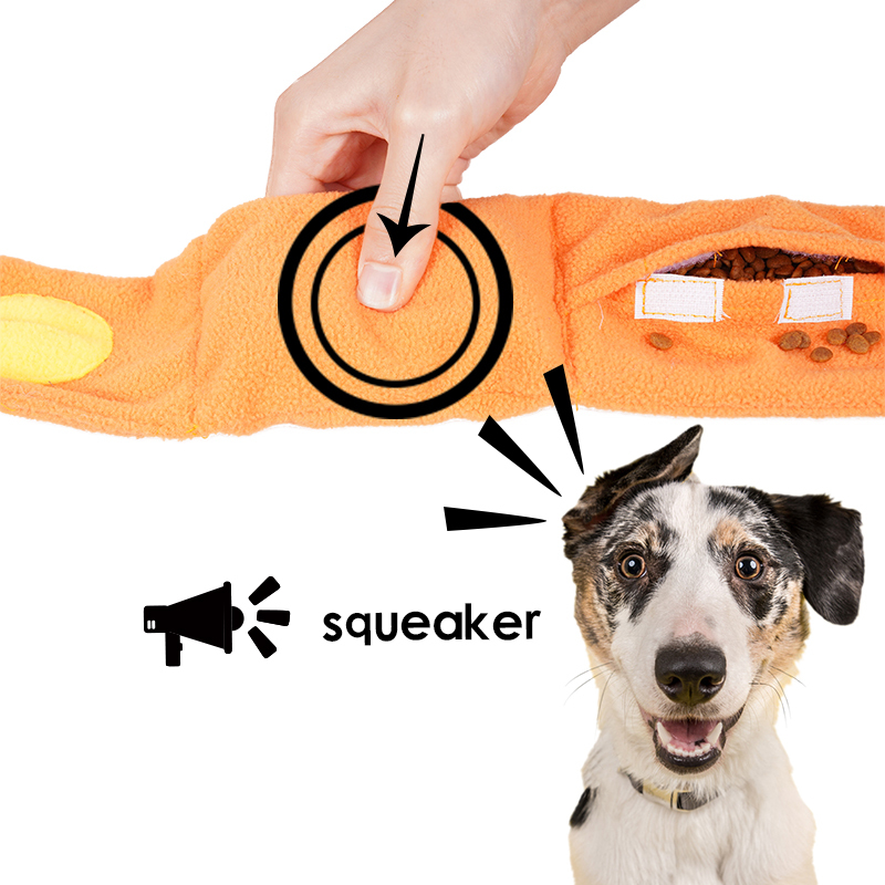 Manufacturer wholesale cute functional dog four feeder plush toys set