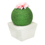 Manufacturer wholesale bite resistence rope flower cactus cat scratcher ball toy