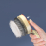 Manufacturer wholesale remove hair dog brush pingpong bat design