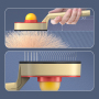 Manufacturer wholesale remove hair dog brush pingpong bat design