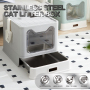 Manufacturer Wholesale Stainless Steel Foldable Cat Litter Box