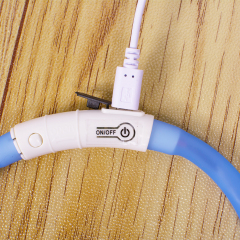 wholesale manufacturer rechargeable waterproof pp reflective custom pet dog collar led light