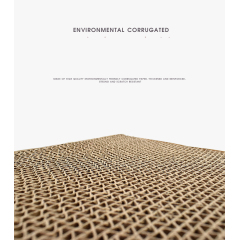 Manufacturer wholesale foldable detachable corrugated cat scratcher cardboard house