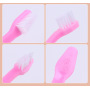 Manufacturer wholesale plastic pet dog toothbrush set 4 packs 8 packs