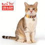 Manufacturer Wholesale Custom Logo Red Orange Adjustable Collars Cats