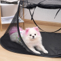 Manufacturer wholesale foldable breathable black large pet playpen cat dog tent
