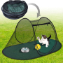 Manufacturer wholesale foldable breathable black large pet playpen cat dog tent
