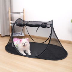 Manufacturer wholesale foldable breathable black large pet playpen cat dog tent