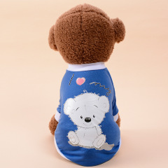 Manufacturer wholesale cotton printed multi-pattern soft pet clothes dog tshirt