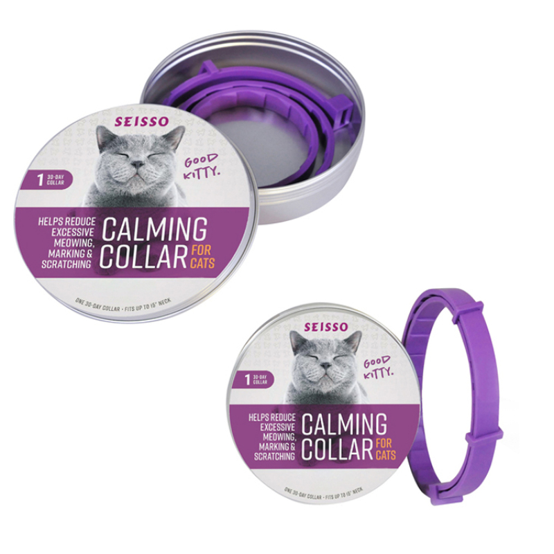 Manufacturer wholesale non-toxic essential oils adjustable anti-anxiety dog cat calming collar
