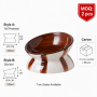Wholesale Washable Ceramic Cat Bowl Elevated