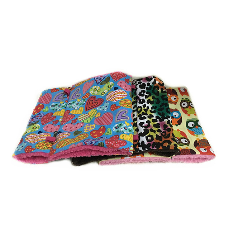 Manufacturer wholesale warm fleece leopard owl heart design hanging triangular bird tent