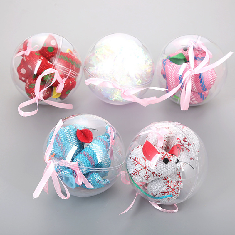 wholesale manufacturer christmas cat toy fish candy catnip set ball