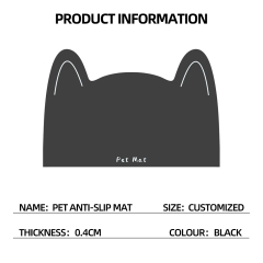 Wholesale Anti-slip Waterproof Easy Clean Cat Dog Pet Feeding Mat