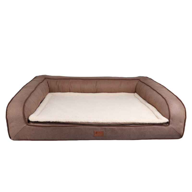Manufacturer wholesale custom logo luxury washable dog large sofa bed egg orthopedic foam