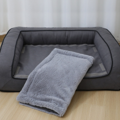 Manufacturer wholesale custom logo luxury washable dog large sofa bed egg orthopedic foam